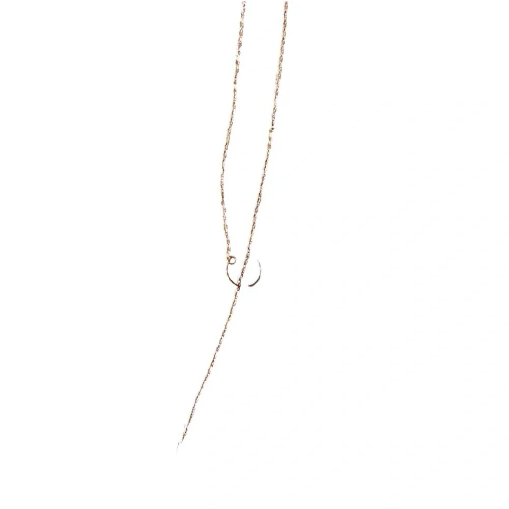 Ring Tassel Chain Necklace Women Color Gold